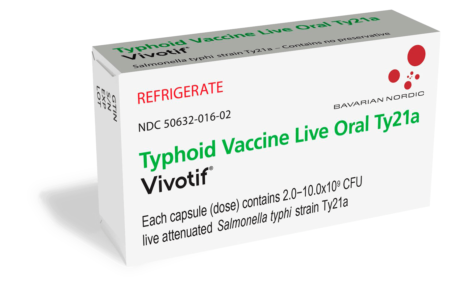Vivotif&reg; supplied, storage and handling